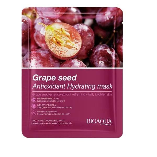 Bioaqua - Grape Seed Antioxidant Hydrating Facial Mask 1pc