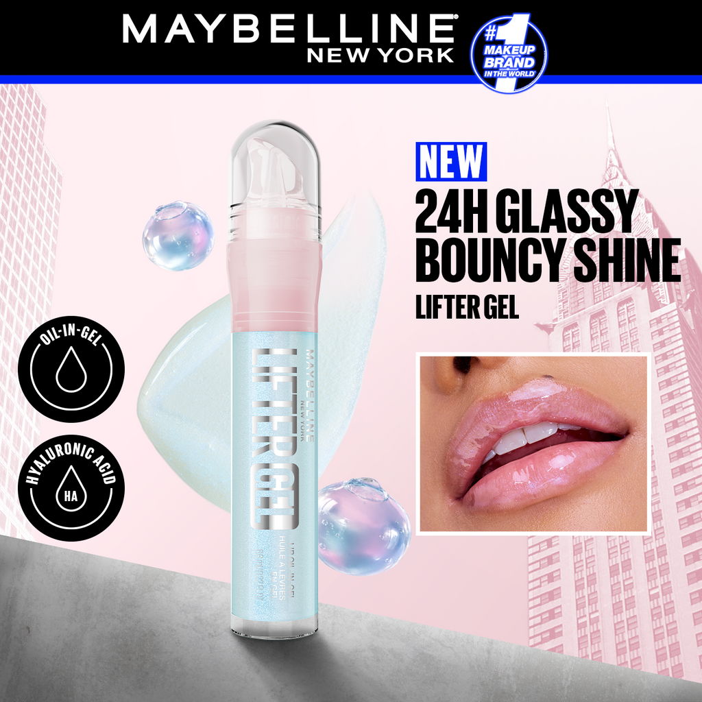 Maybelline - Lifter Gel Oil-in-Gel Lip Gloss Infused with Hyaluronic Acid
