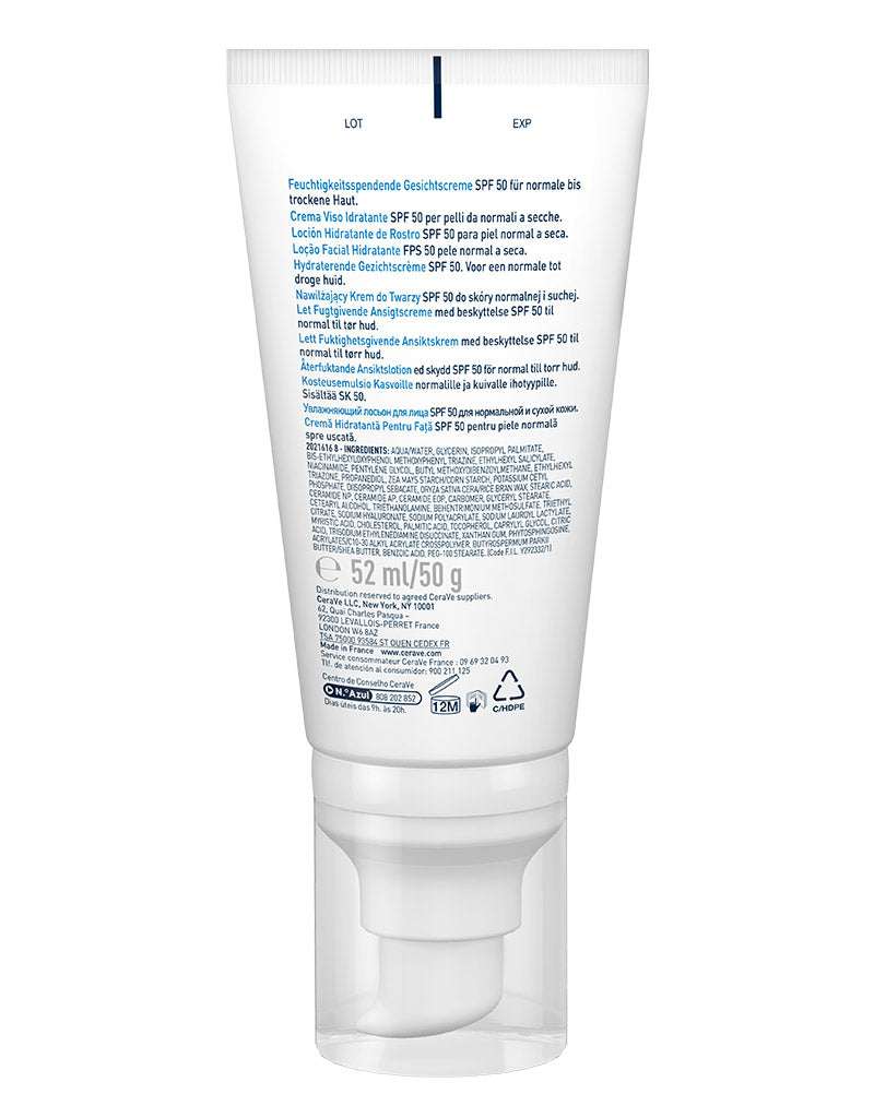 CeraVe - AM Facial Moisturising Lotion SPF50 52ml