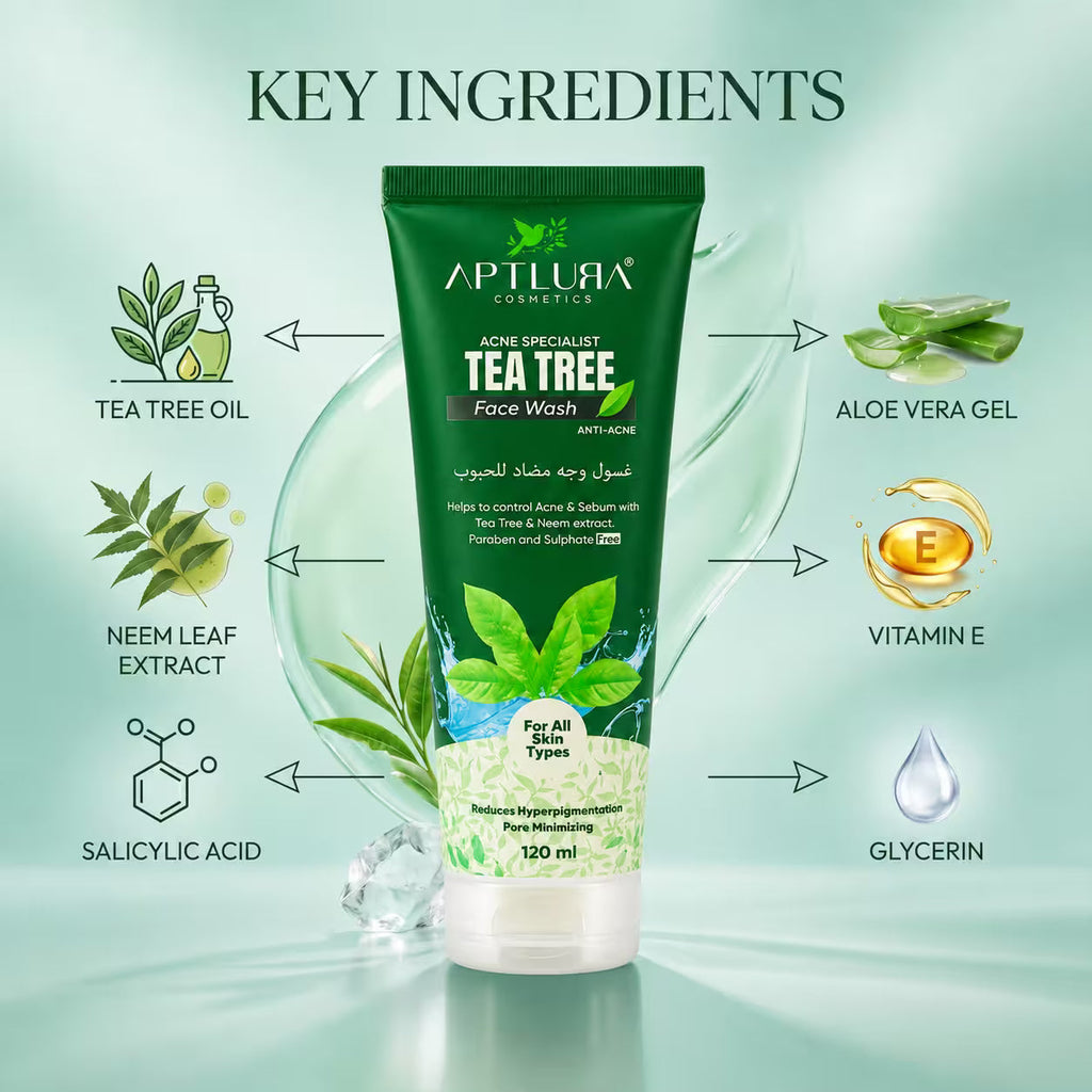 Aptlura Tea Tree Face Wash – 120ml