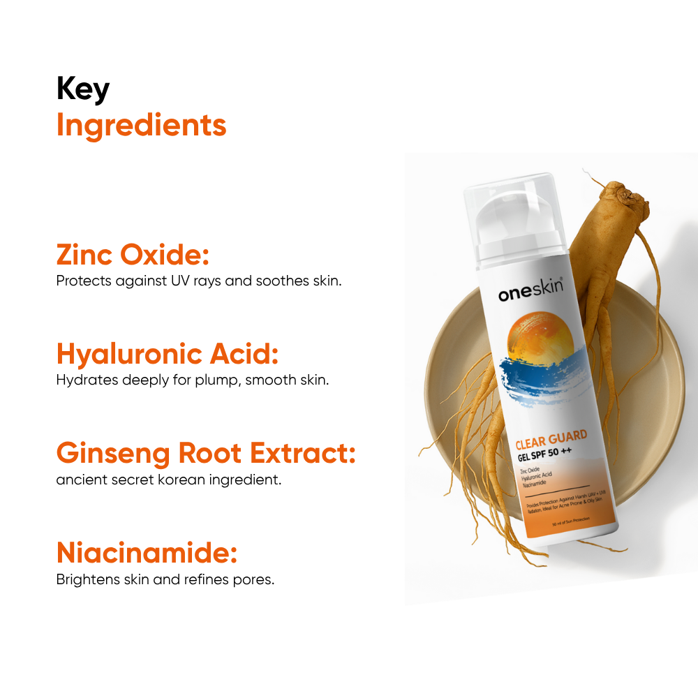 Oneskin - Clear Guard Gel SPF 50++
