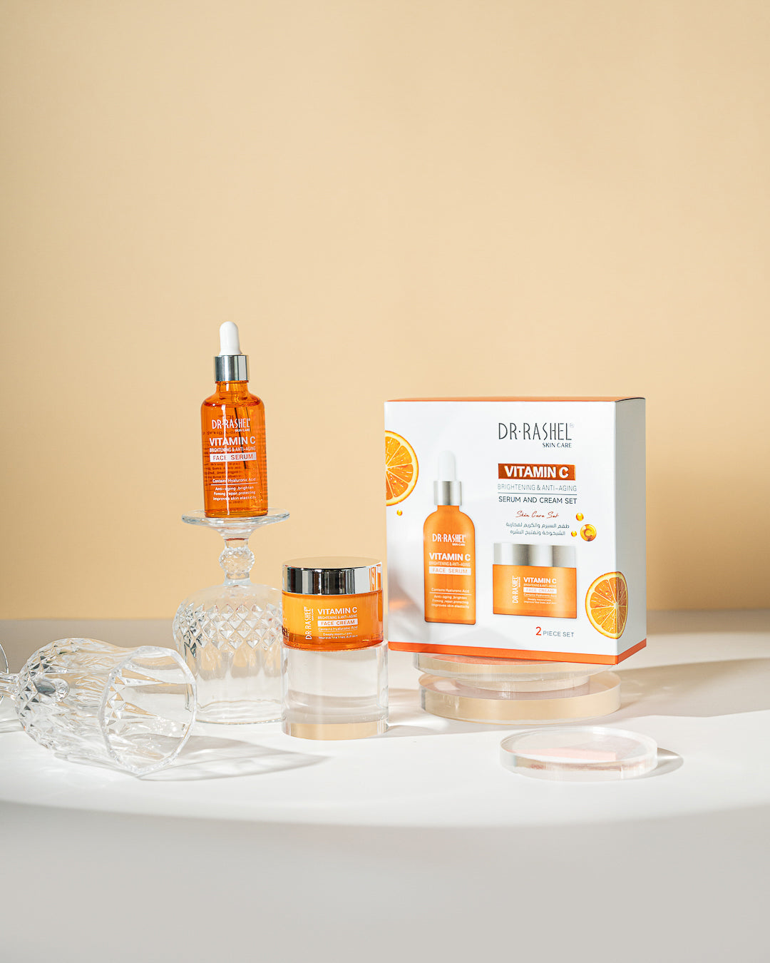 Dr Rashel - Vitamin C Brightening & Anti-Aging Serum And Cream Set