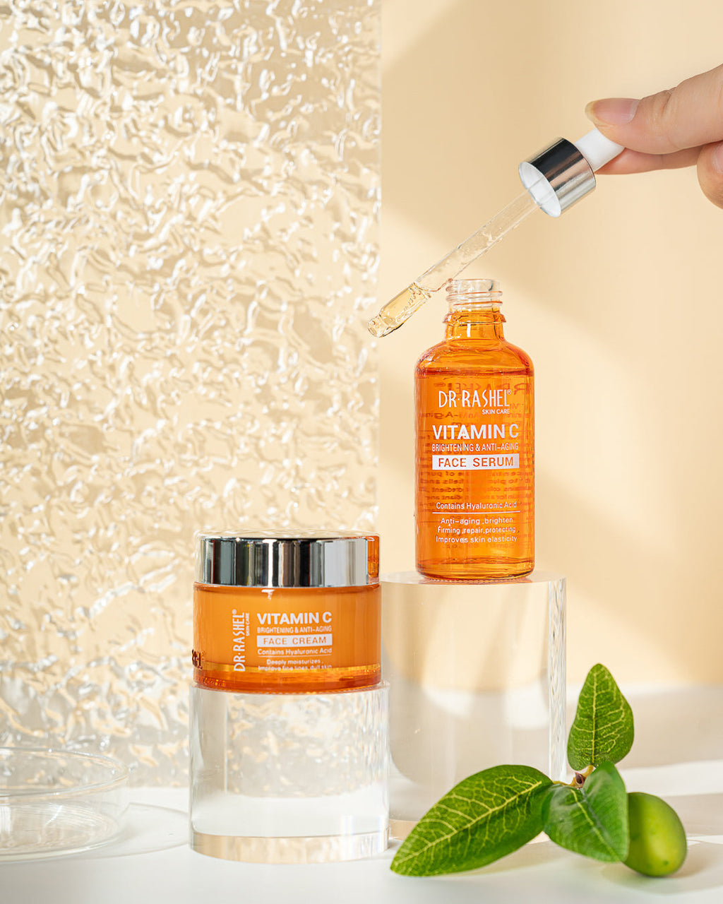 Dr Rashel - Vitamin C Brightening & Anti-Aging Serum And Cream Set