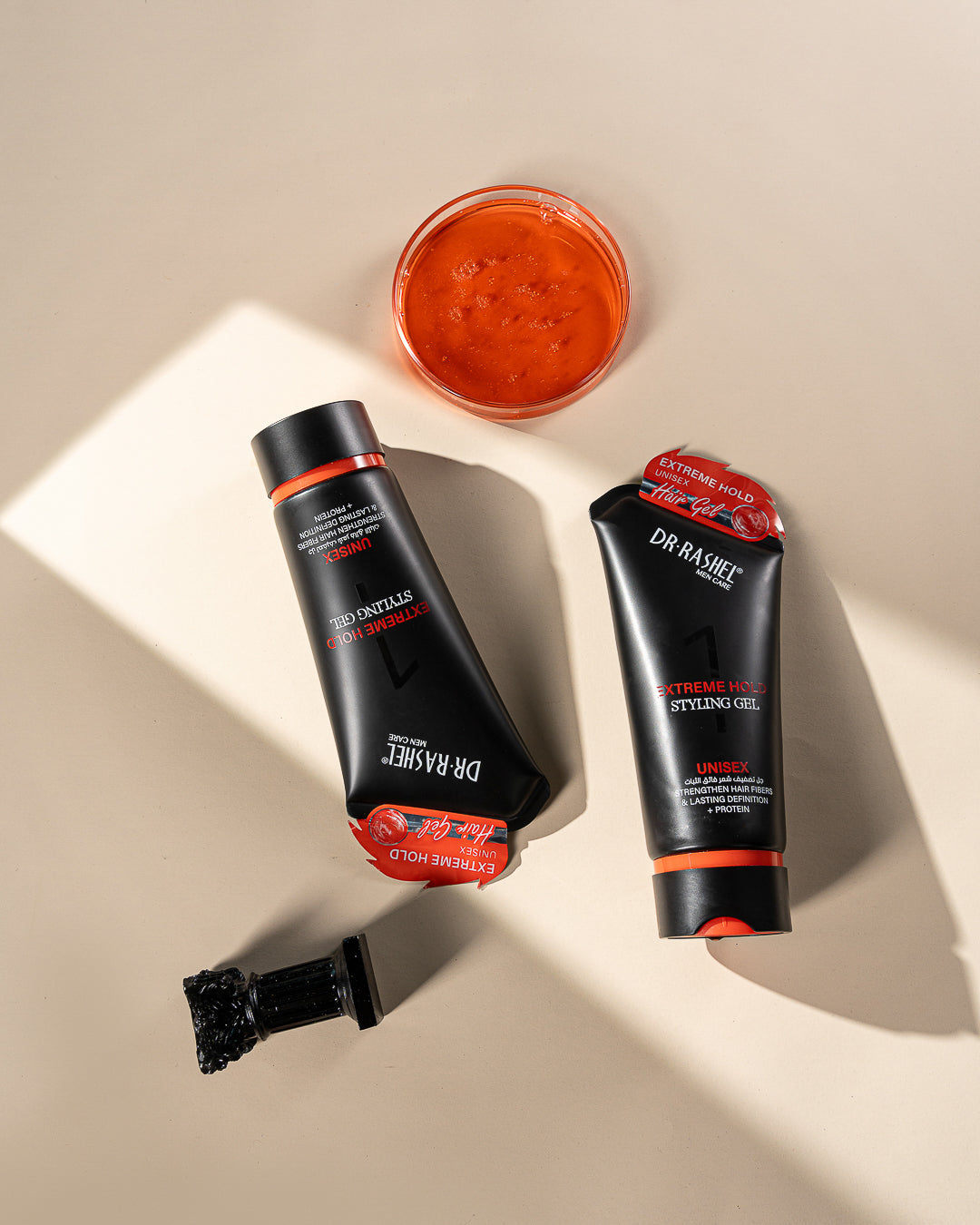 DR RASHEL Extreme Hold Styling Gel Unisex – Strengthens Hair Fibers, Long-Lasting Definition, Protein-Infused Strong Hold Gel