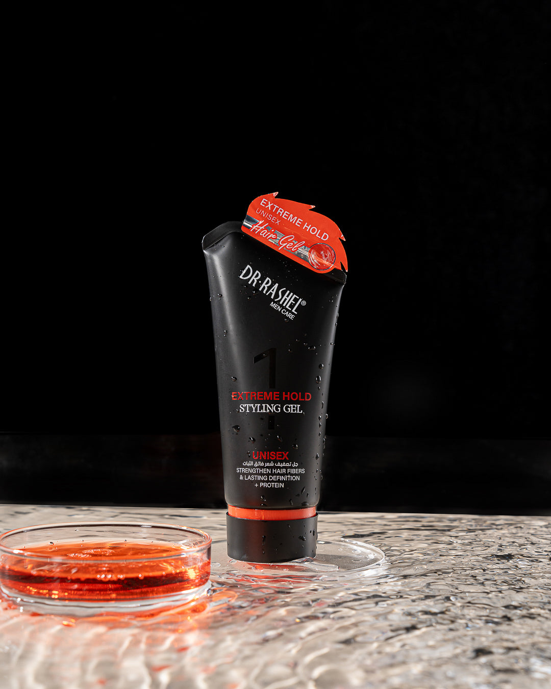 DR RASHEL Extreme Hold Styling Gel Unisex – Strengthens Hair Fibers, Long-Lasting Definition, Protein-Infused Strong Hold Gel
