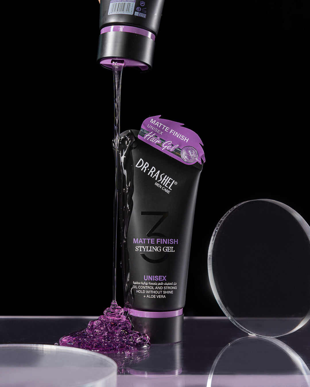 DR RASHEL Matte Finish Styling Gel Unisex – Oil Control, Strong Hold Without Shine, Aloe Vera Infused Non-Greasy Styling Gel