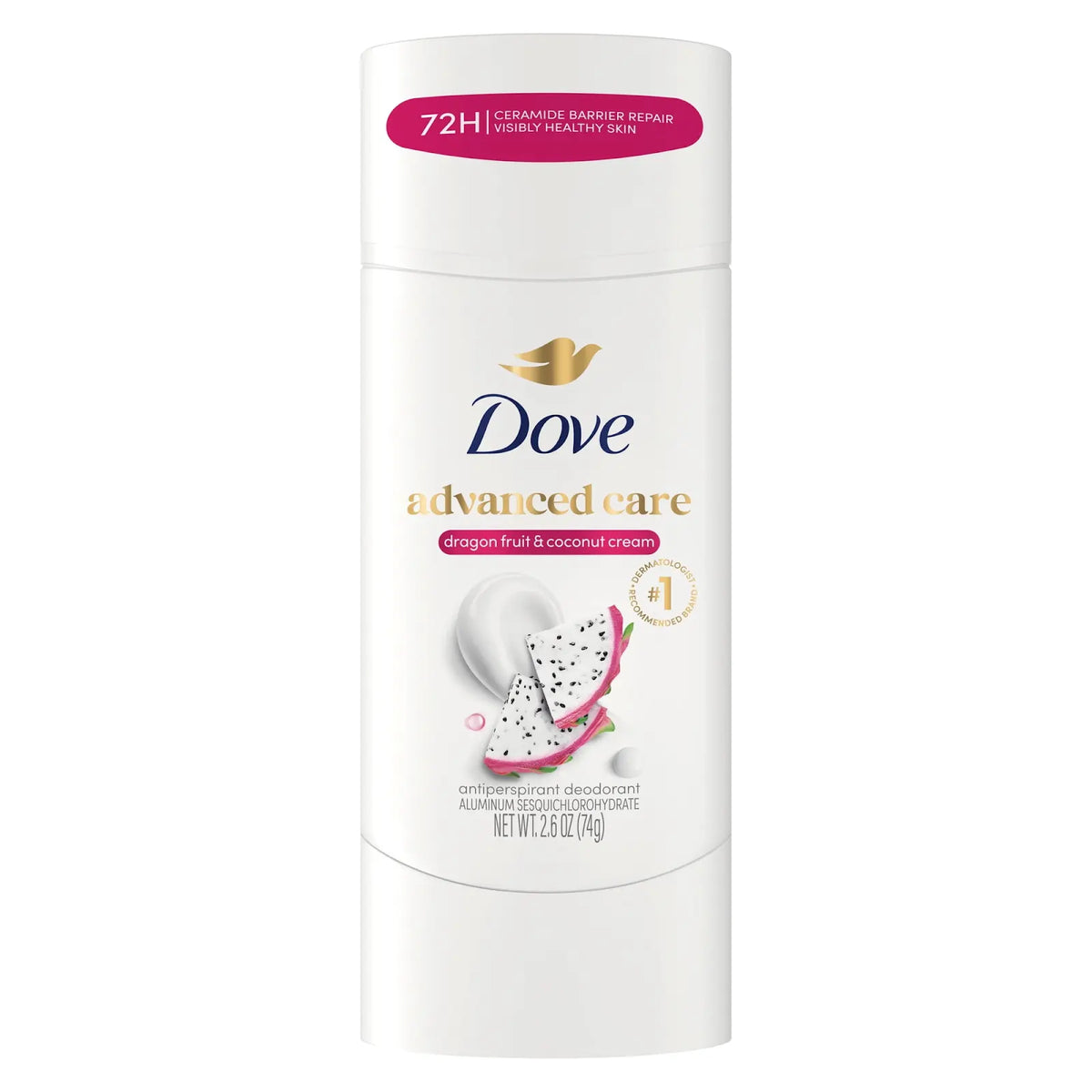 Dove - Advanced Care Dragon Fruit & Coconut Cream Antiperspirant Stick - 2.6 Oz (74g)
