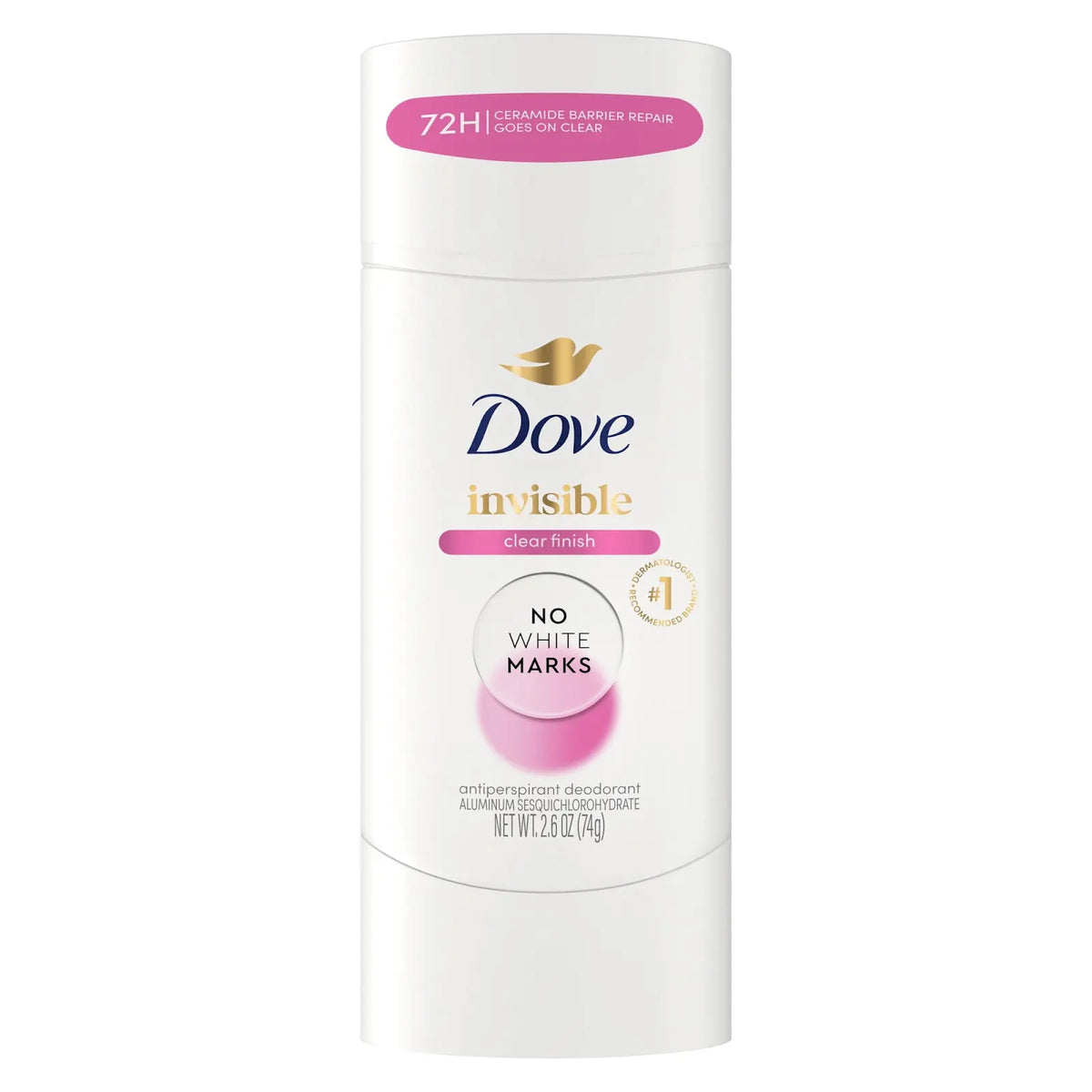 Dove - Advanced Care Invisible Clear Finish Antiperpirant Stick - 2.6 Oz (74g)