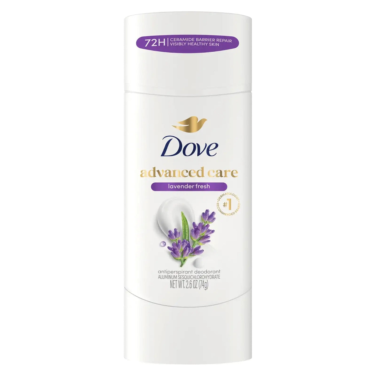 Dove - Advanced Care Lavender Fresh Antiperpirant Stick - 2.6 Oz (74g)
