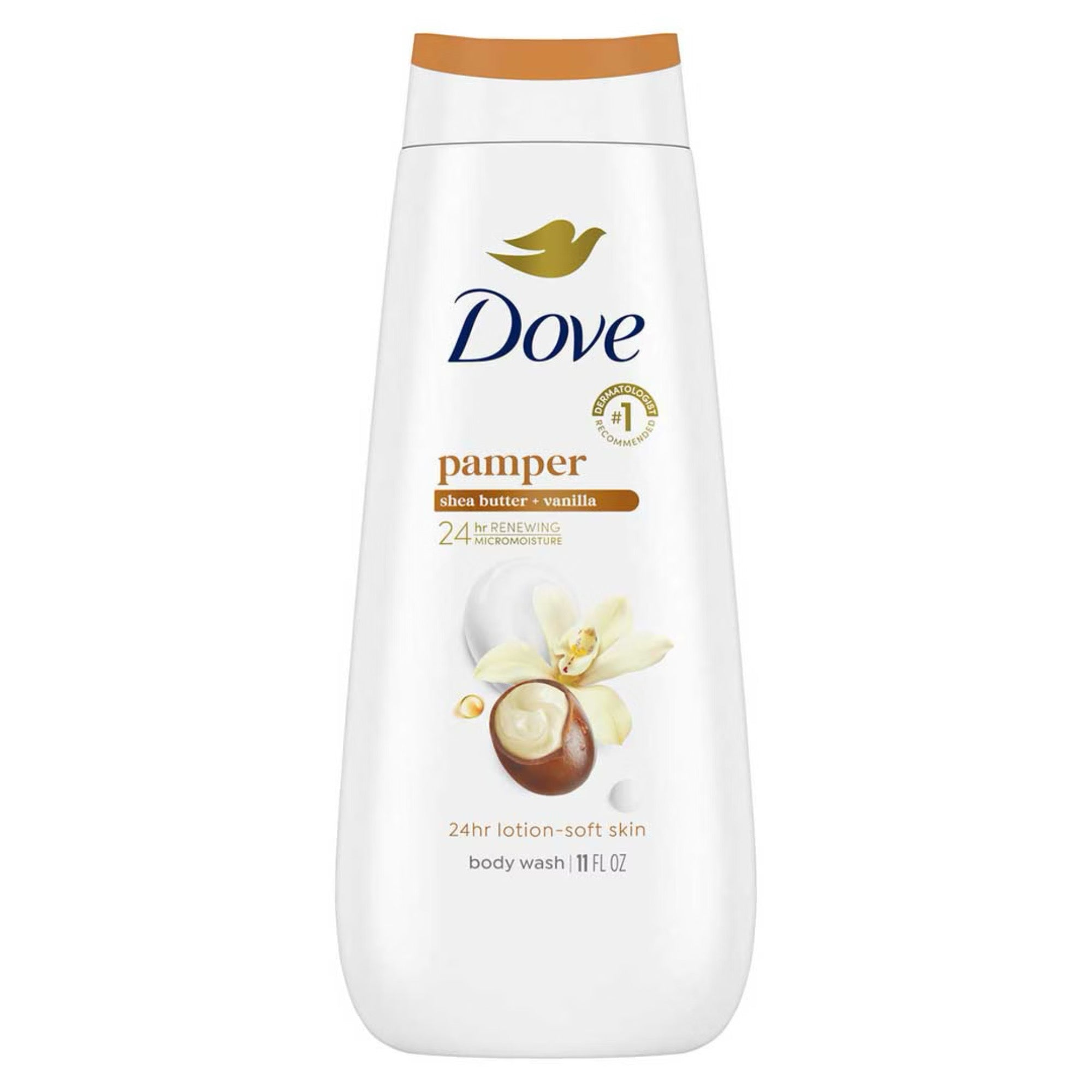Dove - Pampering Shea Butter & Vanilla Body Wash - 11 Fl Oz (325ml)