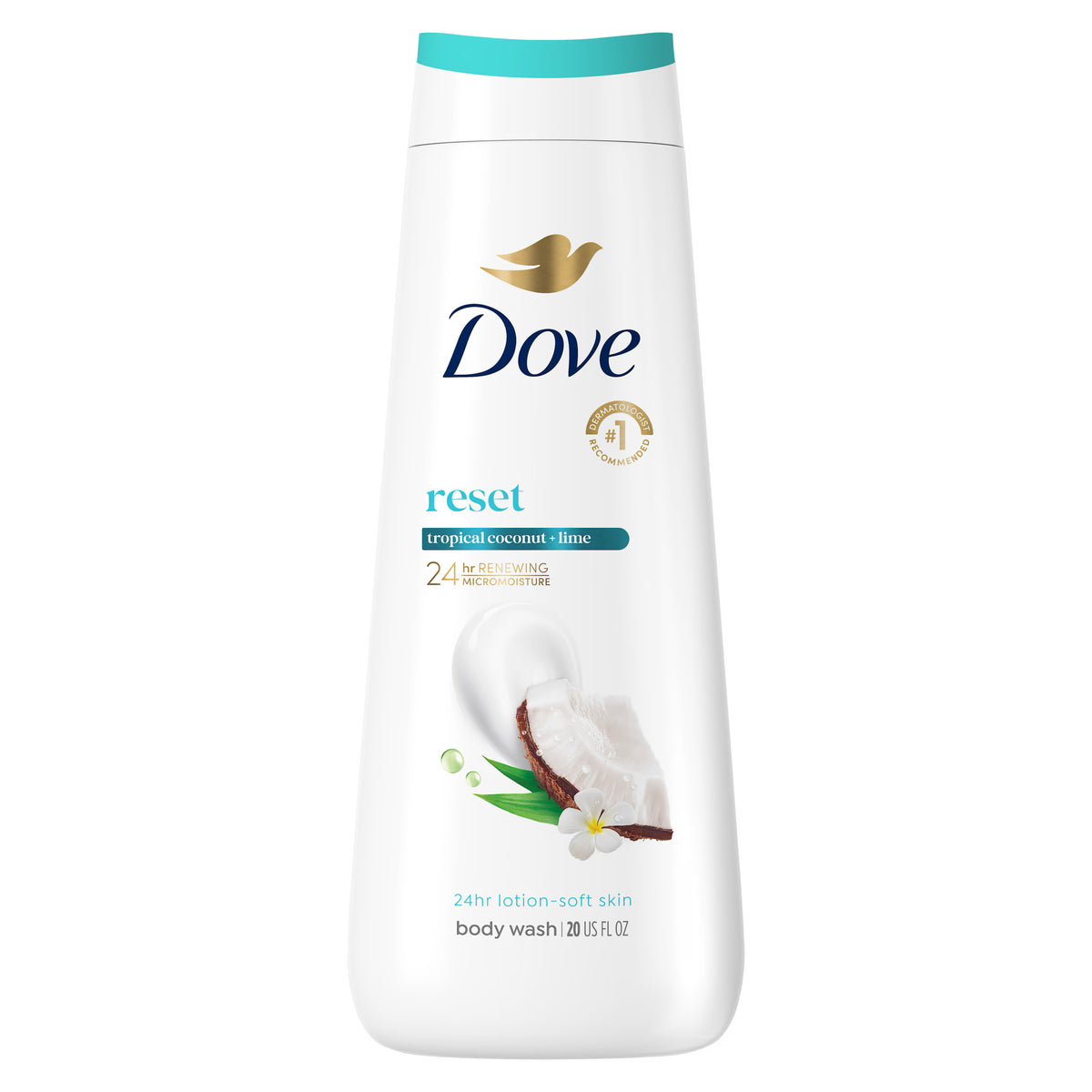 Dove - Reset Tropical Coconut & Lime Body Wash - 20 Oz