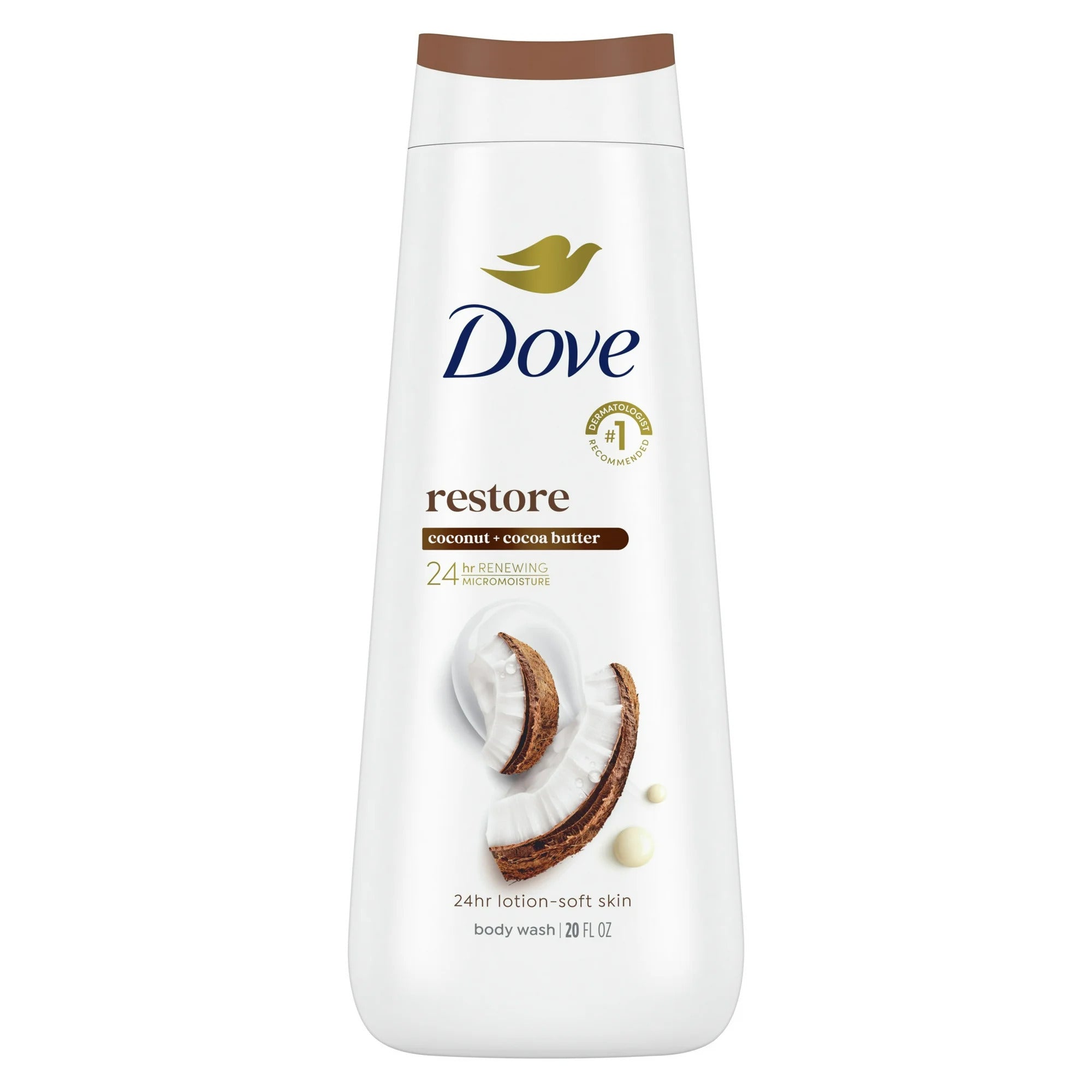 Dove - Restoring Coconut & Cocoa Butter Body Wash - 20 Fl Oz (591ml)