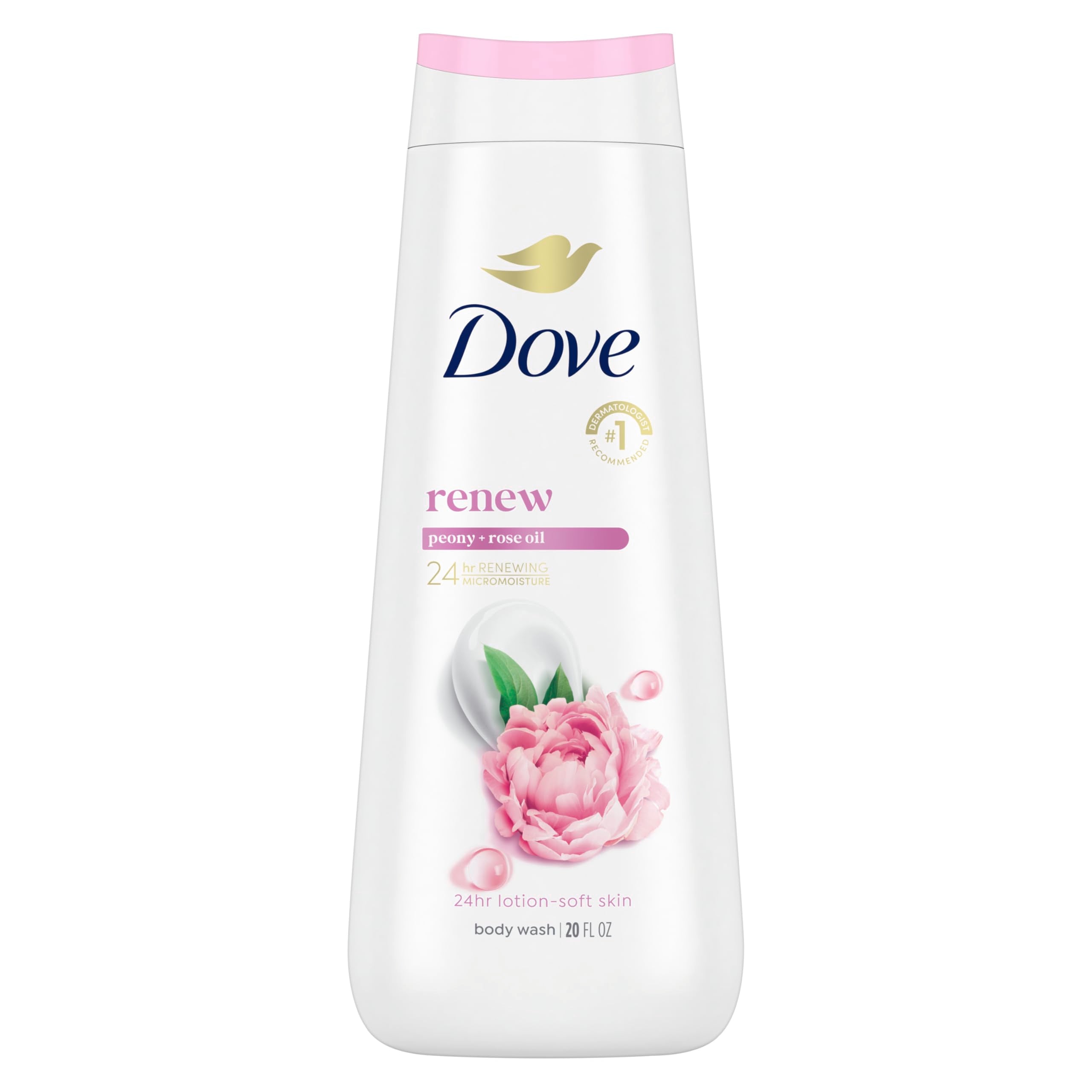 Dove - Renewing Peony & Rose Oil Body Wash - 20 Fl Oz (591ml)