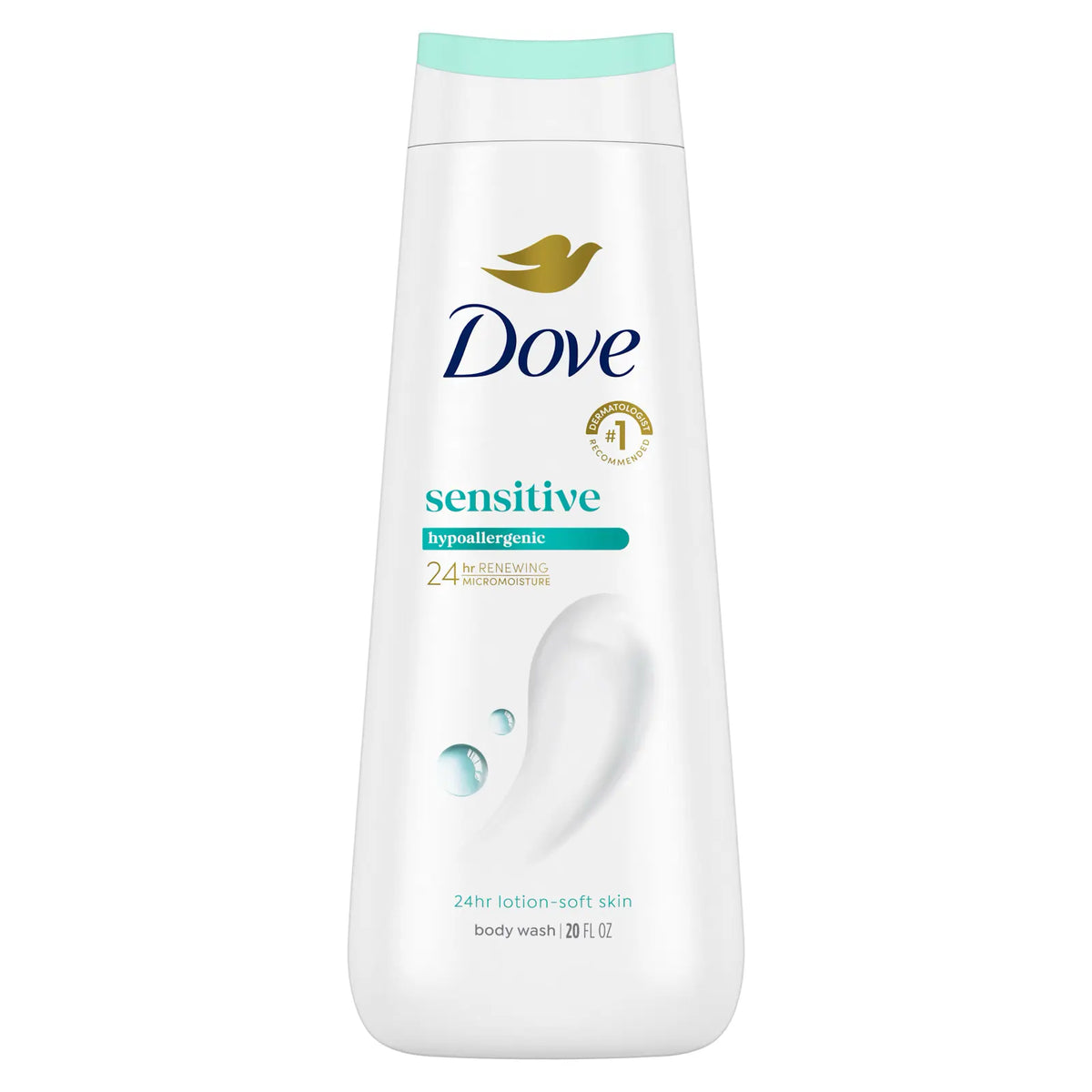 Dove - Sensitive Skin Hypoallergenic Body Wash - 20 Oz