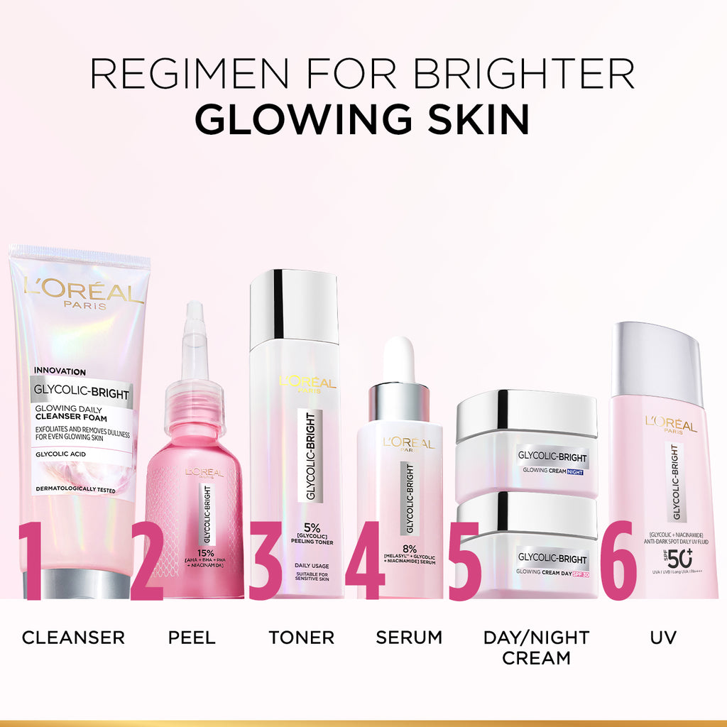 L'Oréal Paris - Glycolic-Bright Glowing Cream Night 15ml