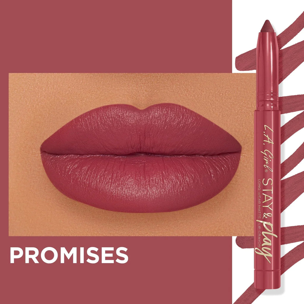 LA Girl - Stay & Play Lip Crayon
