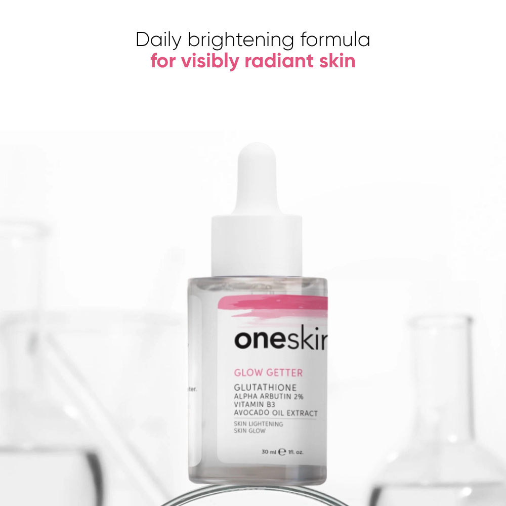 Oneskin - Glow Getter - Glutathione Alpha Arbutin 2%, Vitamin B3, Avocado Oil Extract - 30ml