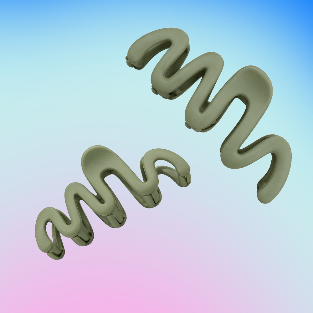 Bleuface - Wavy Claw Clip