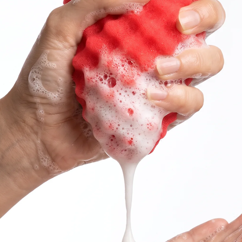 Bleuface - Strawberry Bath Sponge
