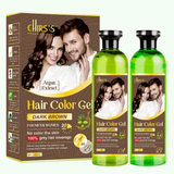 Chirs's - Professional Hair Color Gel - Dark Brown (500mlx2)