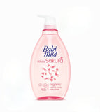 Babi Mild - White Sakura Organic Head & Body Baby Bath - 800ml