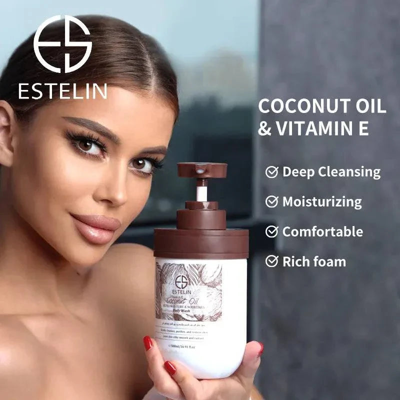   Estelin Coconut Oil & Vitamin E ultra moisture & nourishes body wash