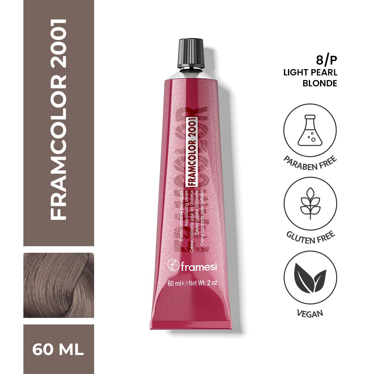 Framesi - FramColor 2001 - 8/P Light Pearl Blonde