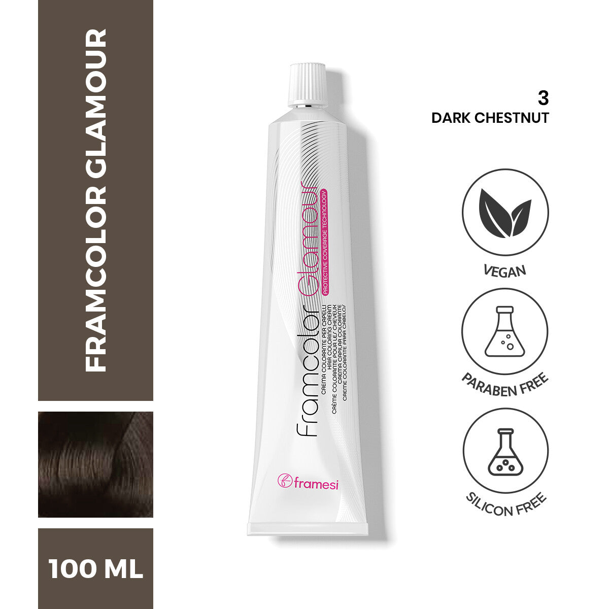 Framesi - FramColor Glamour - 3 Dark Chestnut