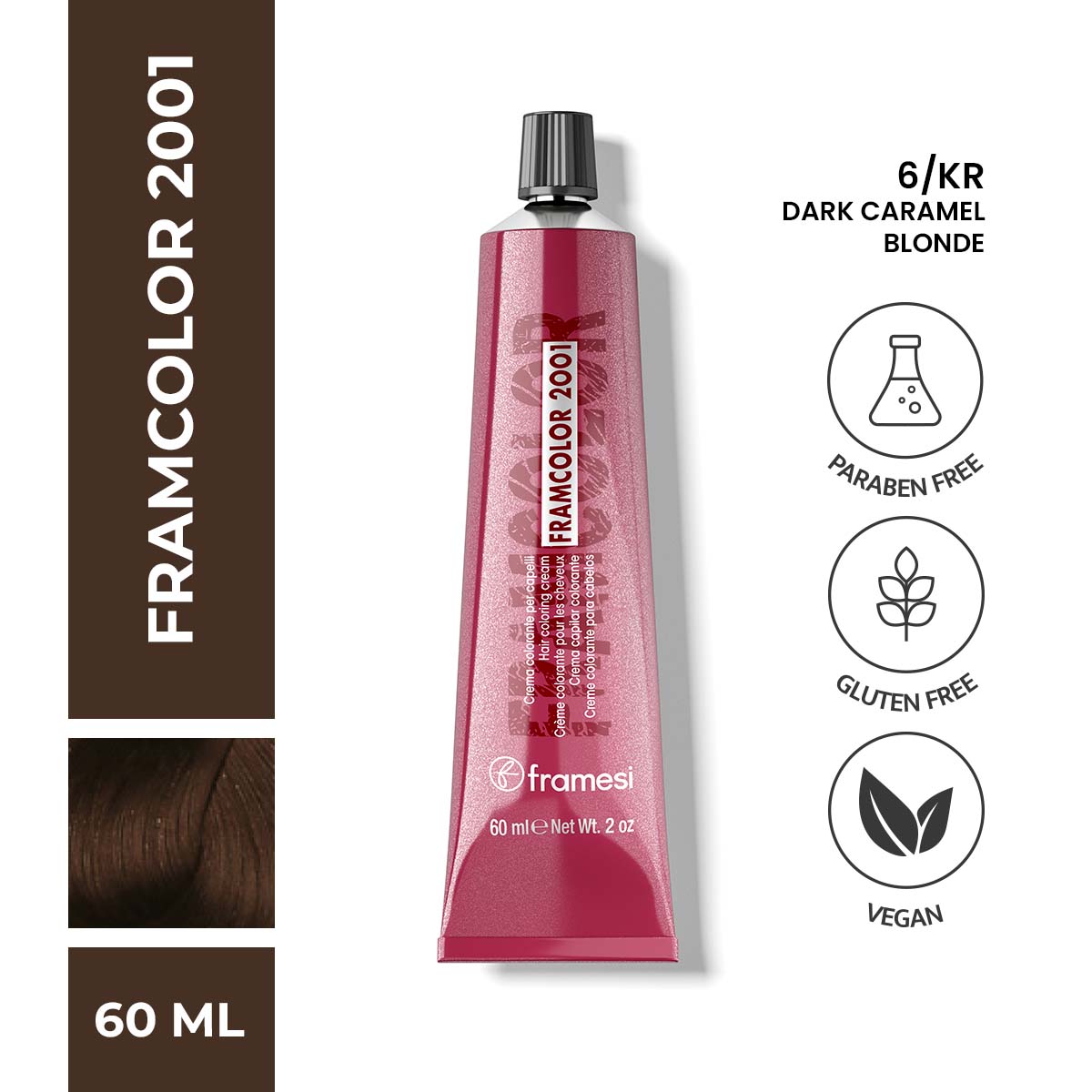 Framesi - FramColor 2001 - 6/KR Dark Caramel Blonde