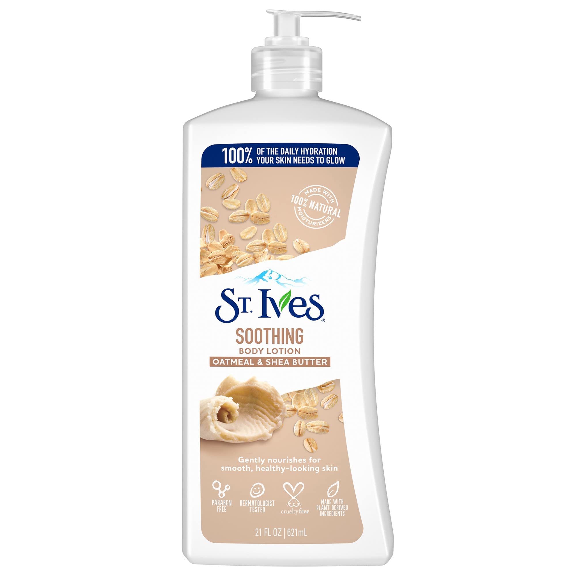 St.Ives - Naturally Soothing Oatmeal & Shea Butter Body Lotion Pump 621ml