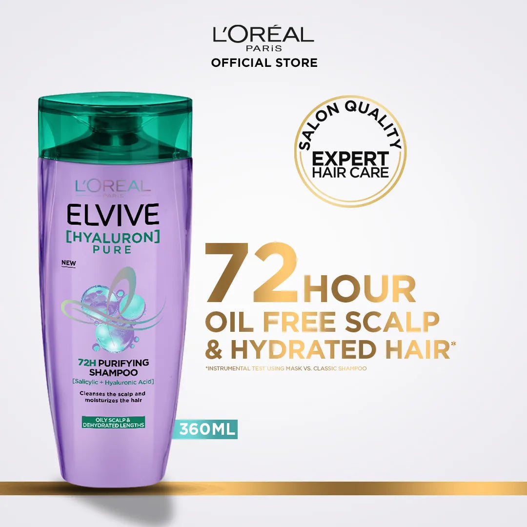 L'Oreal Paris - Elvive Hyaluron Pure Shampoo 360Ml