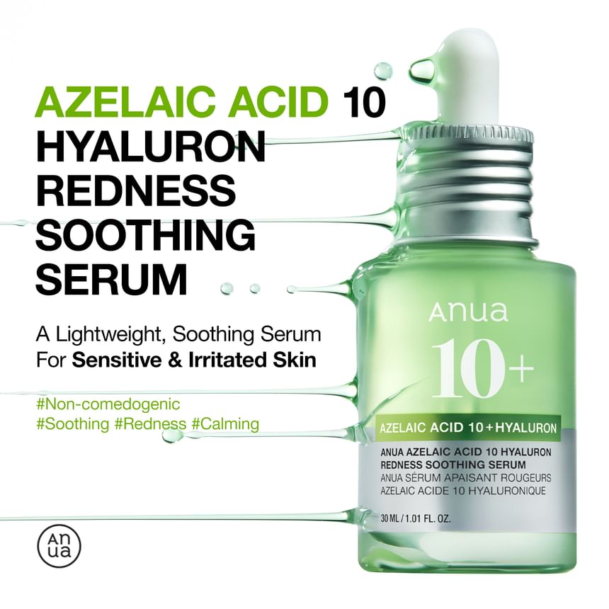Anua - Azelaic Acid 10 Hyaluron Redness Soothing Serum 30Ml