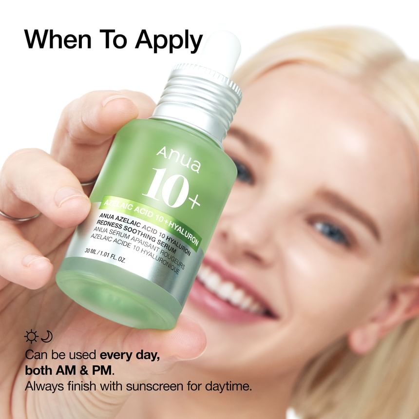 Anua - Azelaic Acid 10 Hyaluron Redness Soothing Serum 30Ml