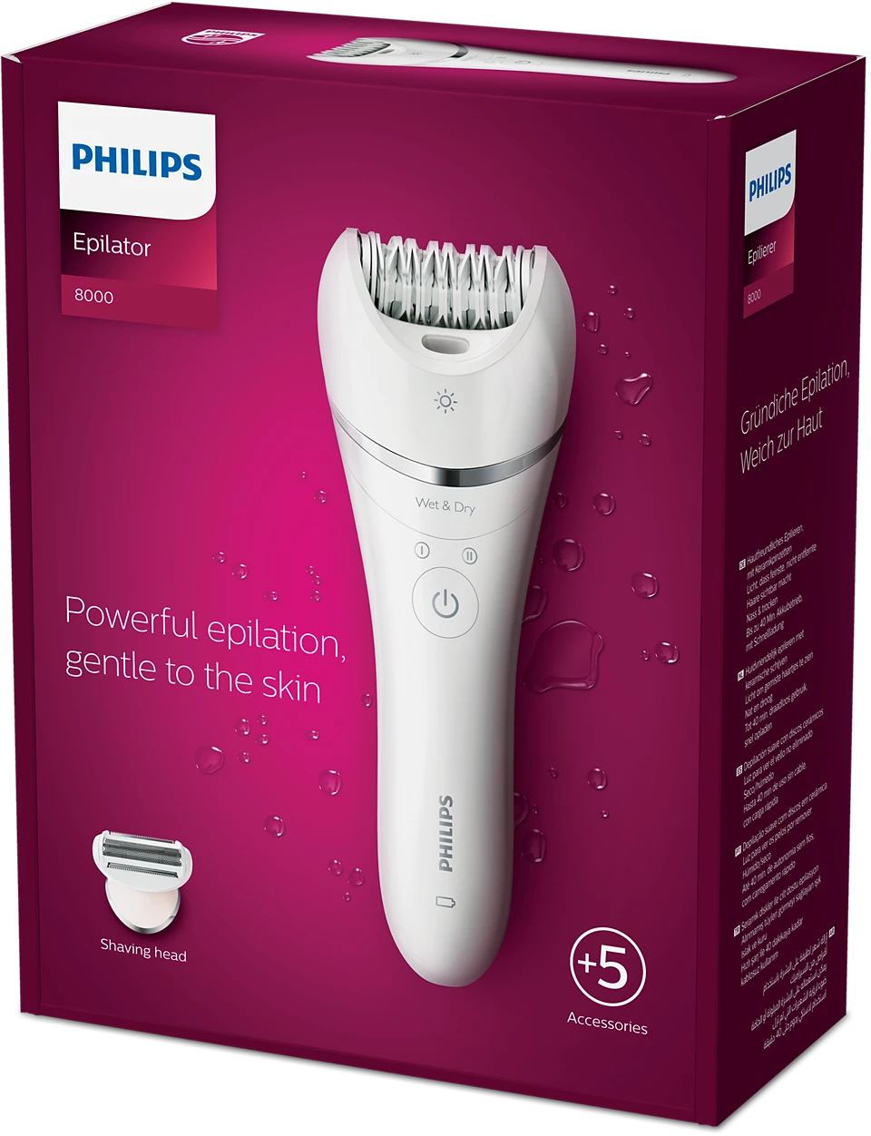 Philips - BRE710/01 Epilator Series 8000