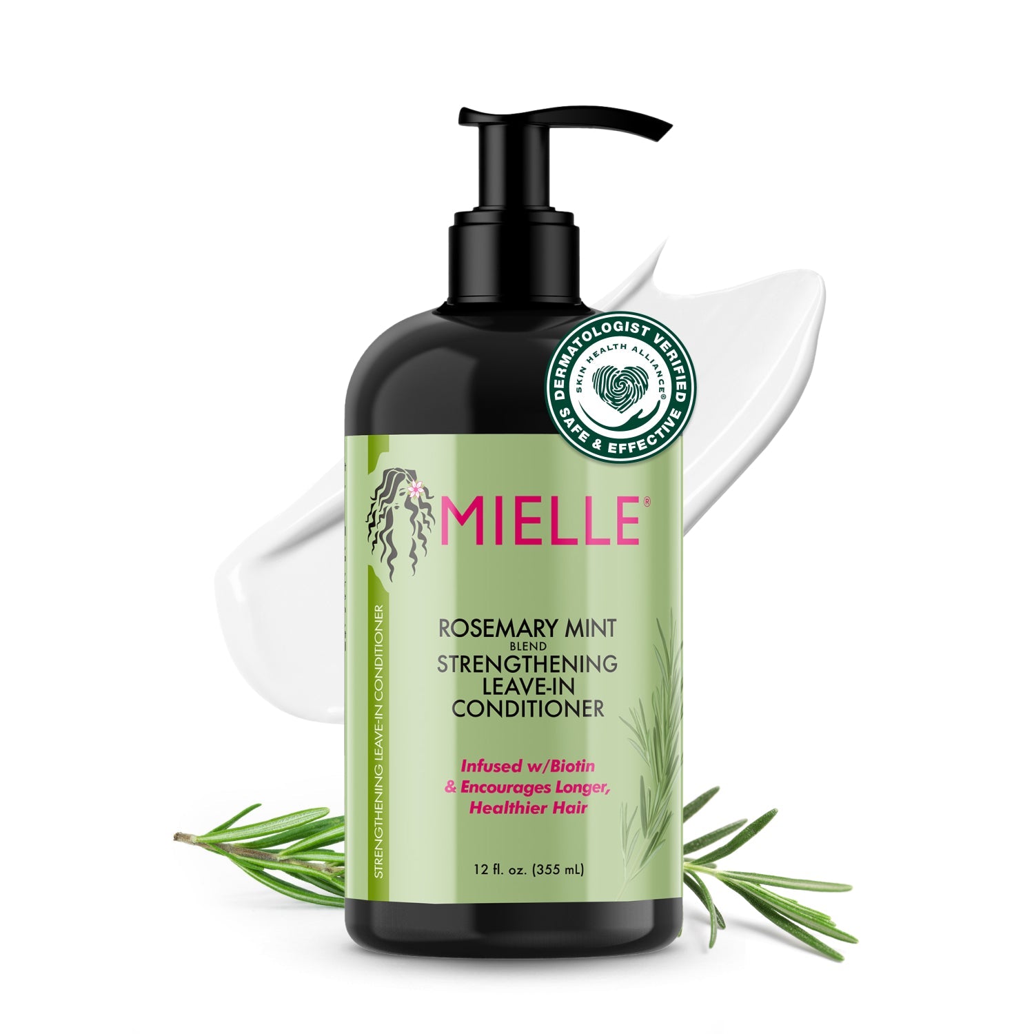 Mielle - Leave-In Conditioner Rosemary Mint Strength - 355Ml