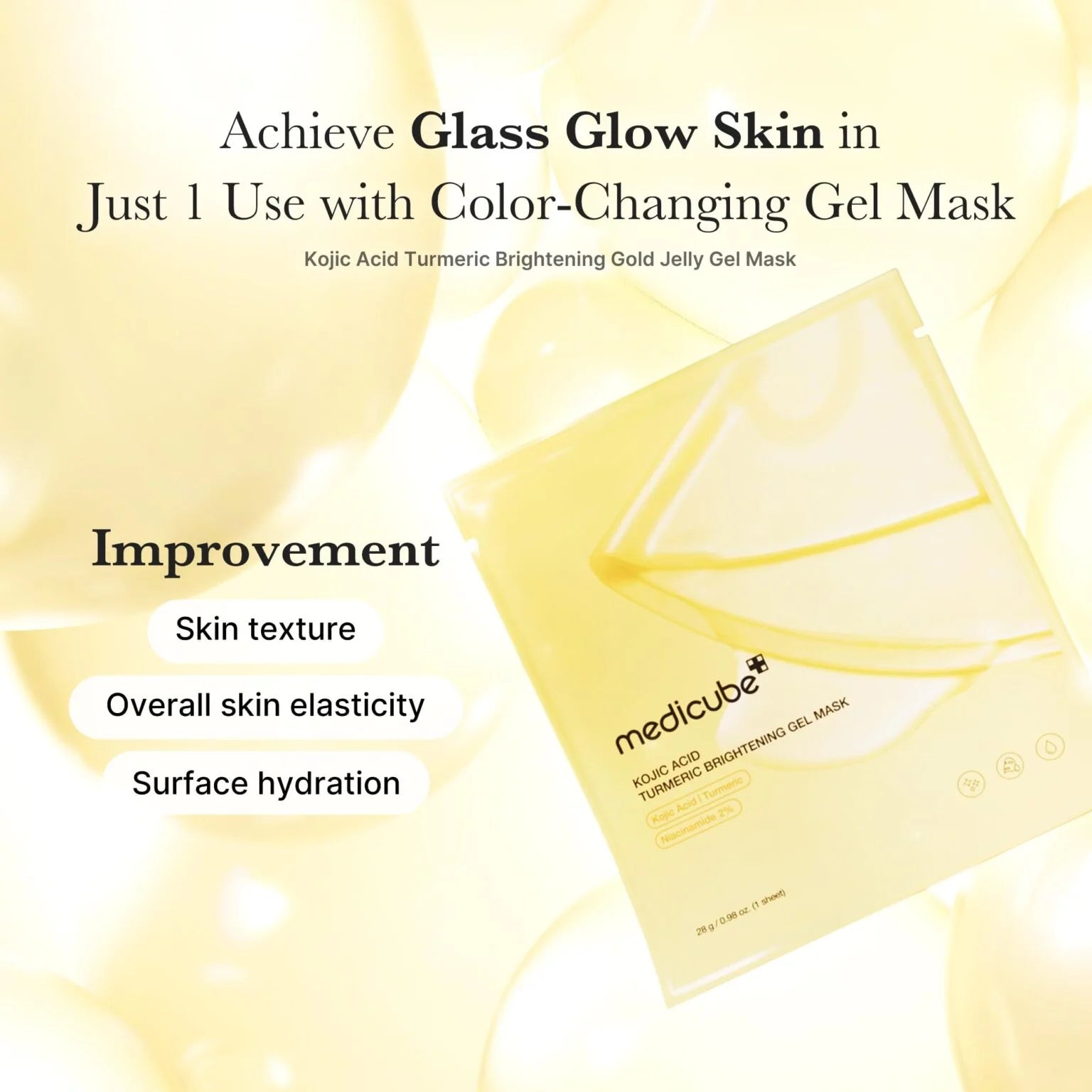Medicube - Kojic Acid Turmeric Brightening Gel Mask