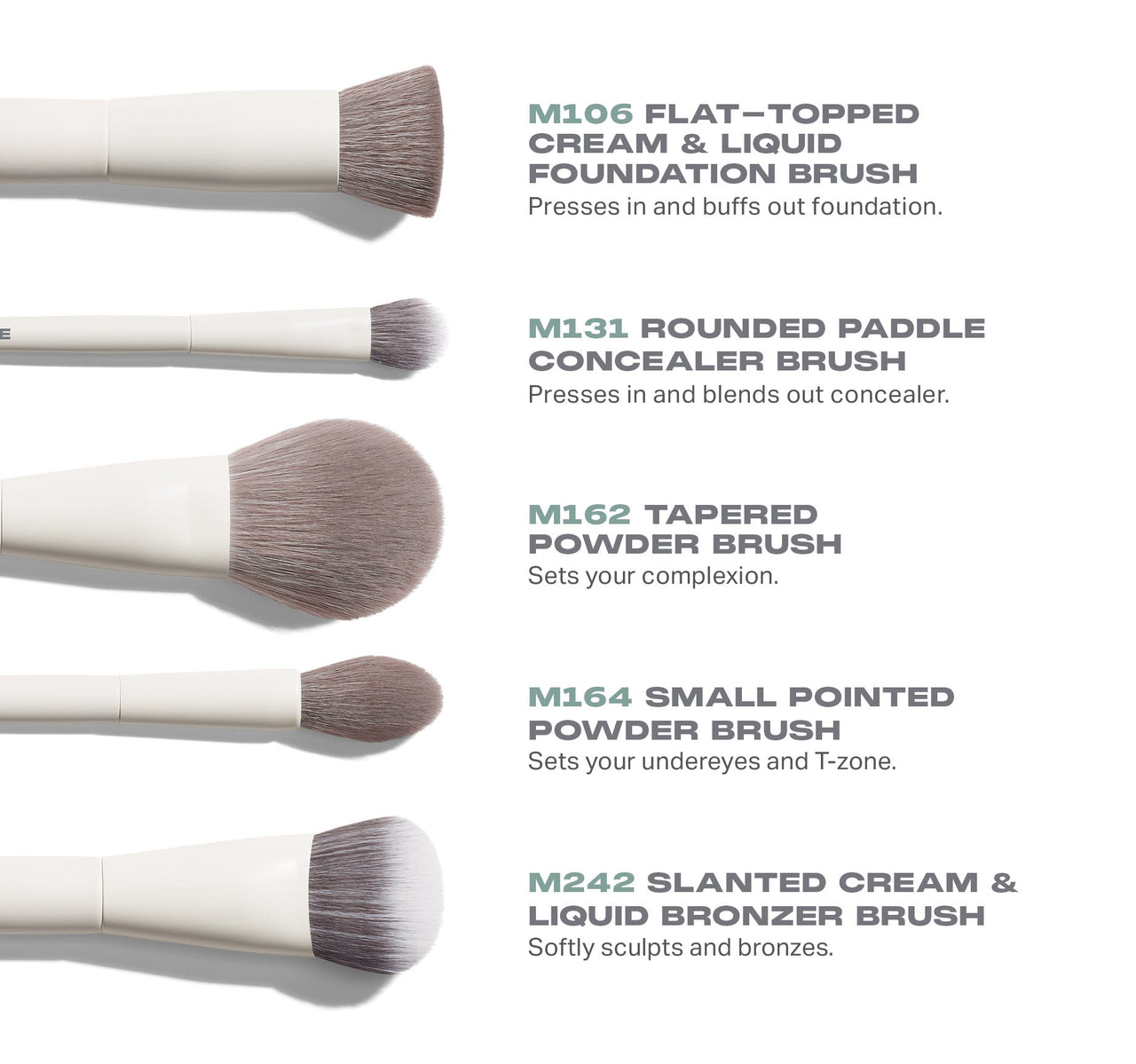 Morphe - Portrait Mode 5-Piece Face Brush Set