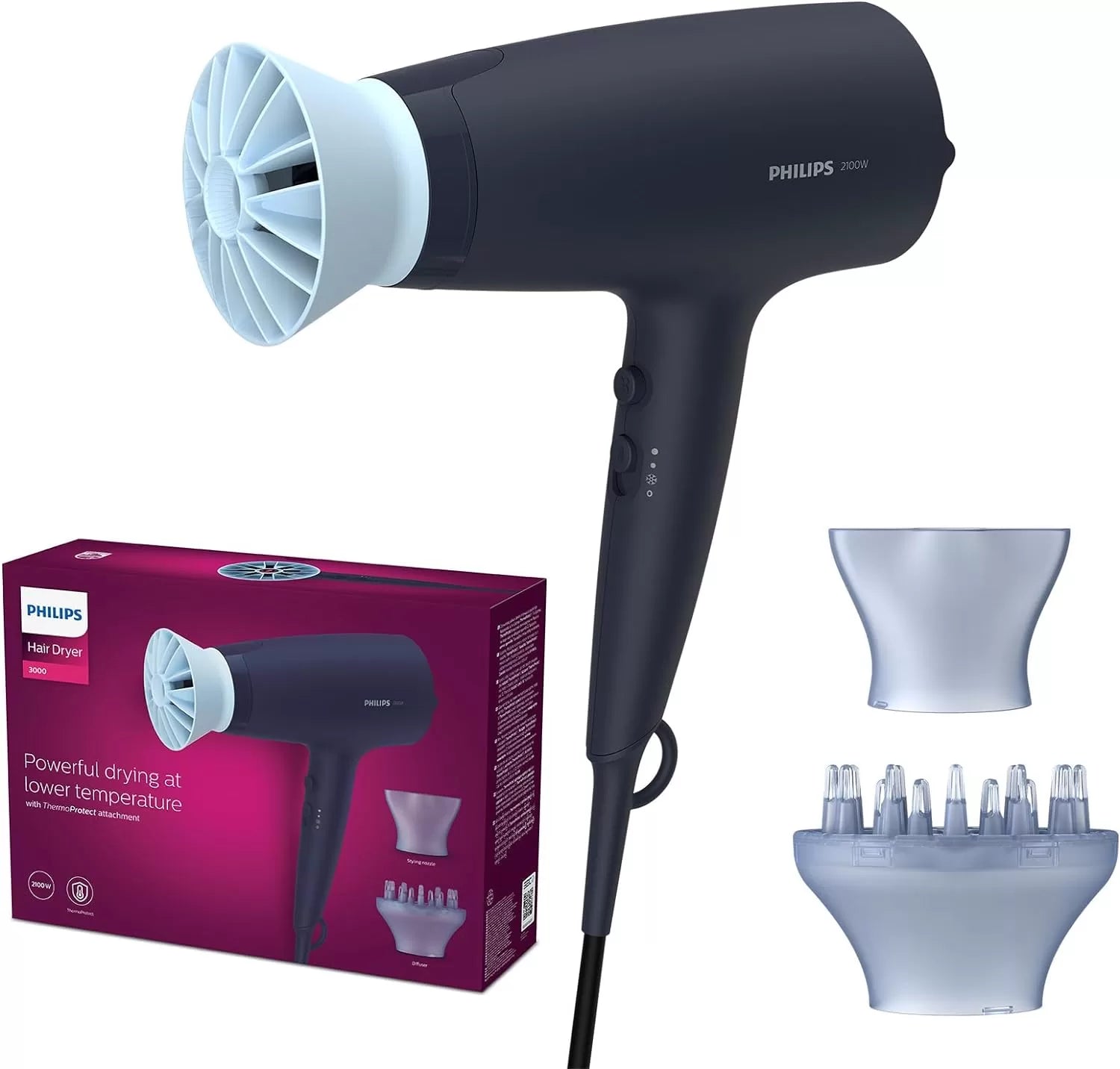Philips - BHD360/23 Hair Dryer 3000