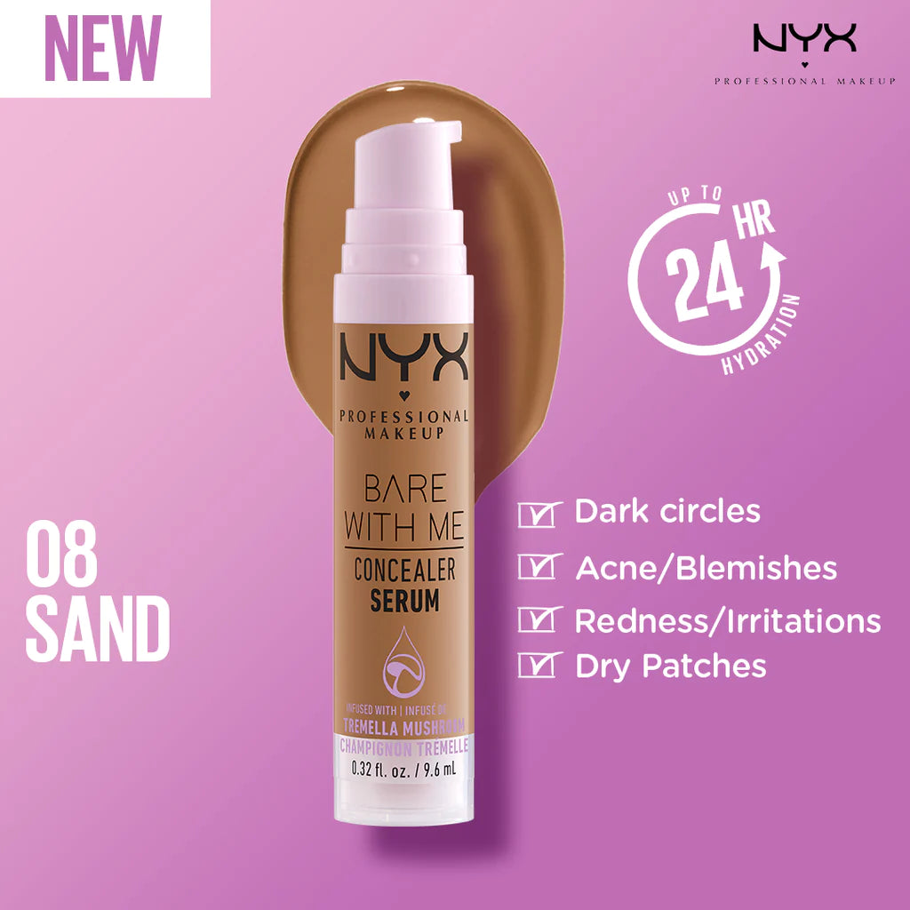 NYX - Bare With Me Concealer Serum - 08 Sand