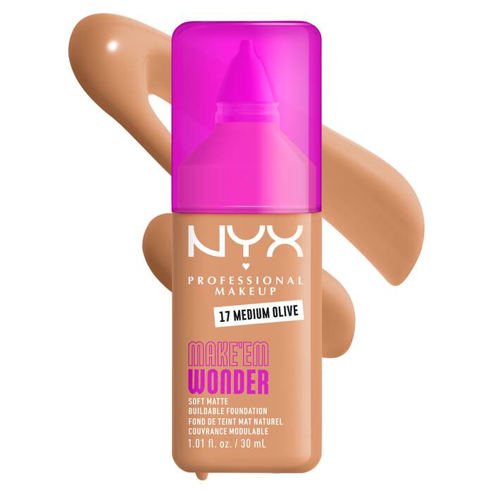 NYX - Make 'Em Wonder™ Soft Matte Buildable Foundation - Medium Olive