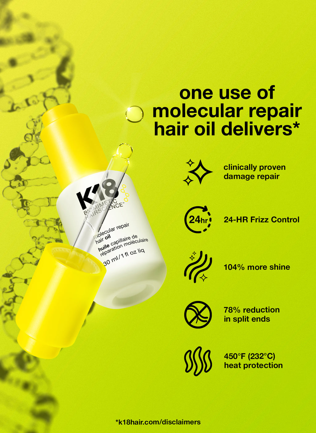 K18 - Molecular Repair Hair Oil 30Ml