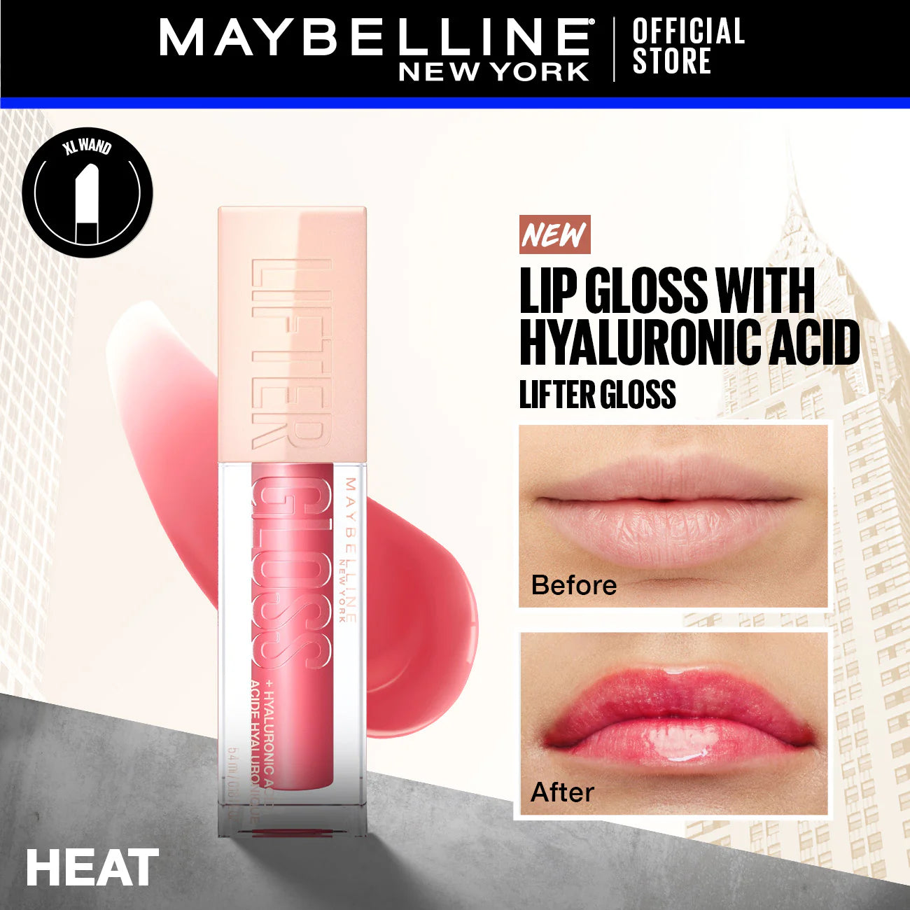 Maybelline - Lifter Gloss Hydrating Lip Gloss - 014 Heat