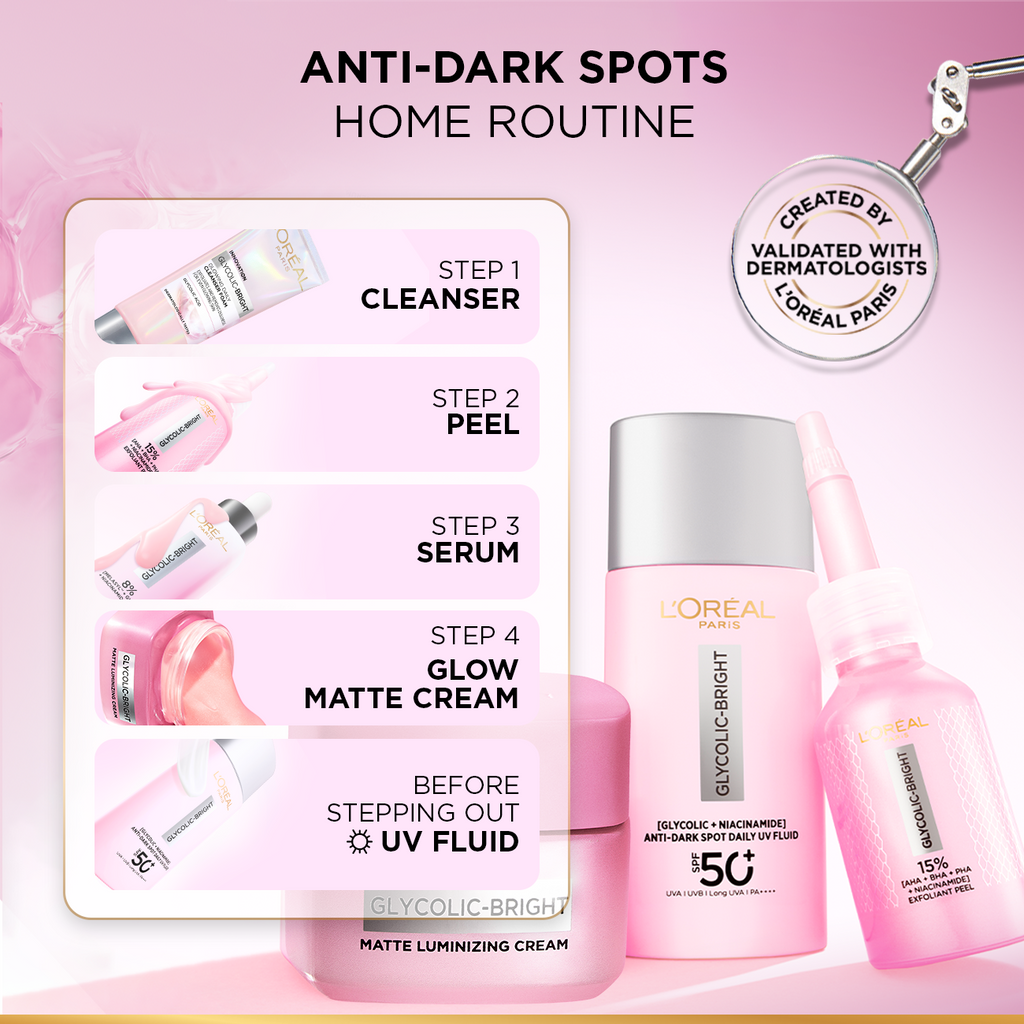 L'Oréal Paris - Glycolic-Bright Anti-Dark Spot Exfoliant Peel - 25ml