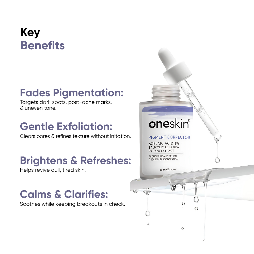 Oneskin - Pigment Corrector - Azelaic Acid 1%, Salicylic Acid 0.2%, Papaya Extract - 30ml