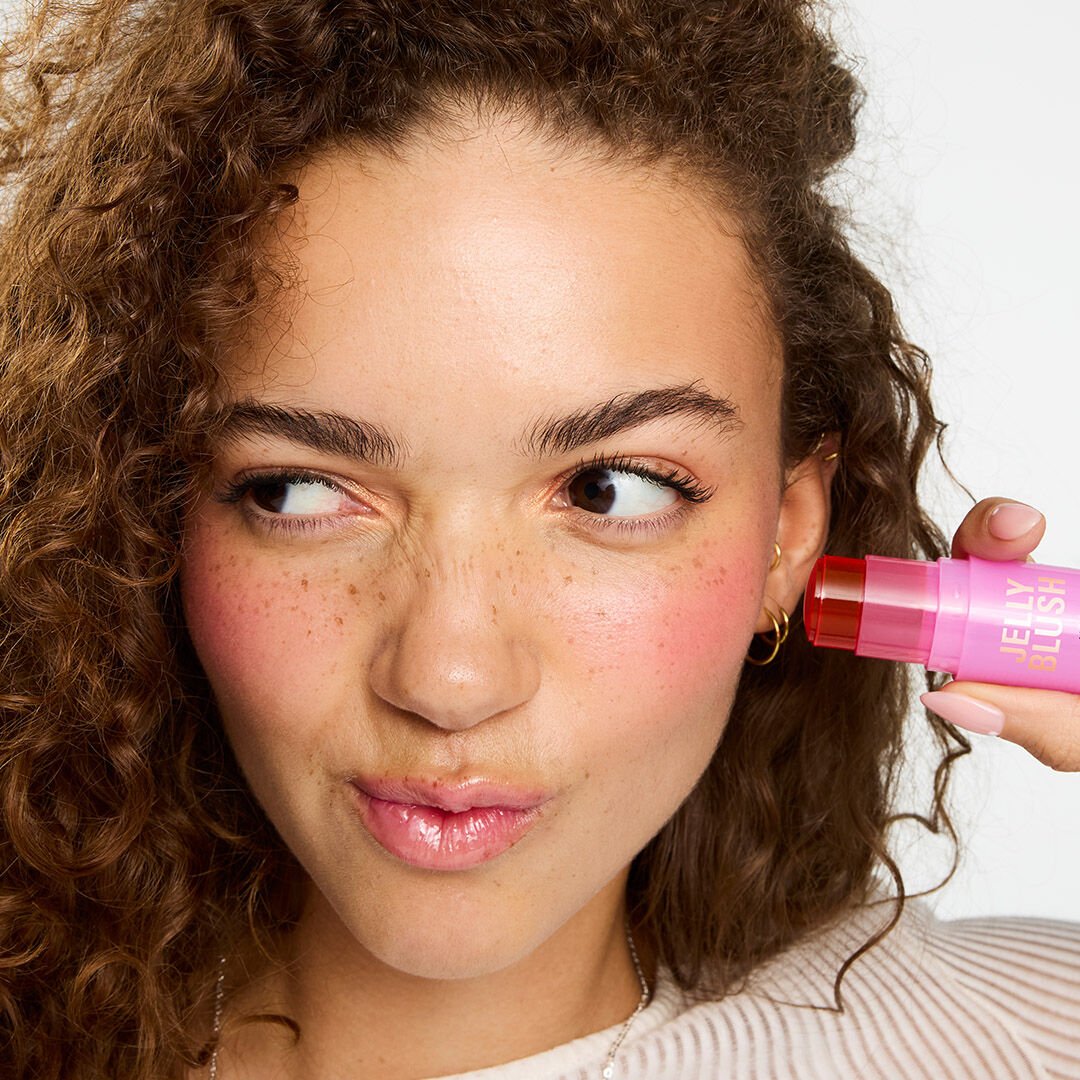 Revolution - Jelly Blush Stick Lip And Cheek Stain Strawberry Pink