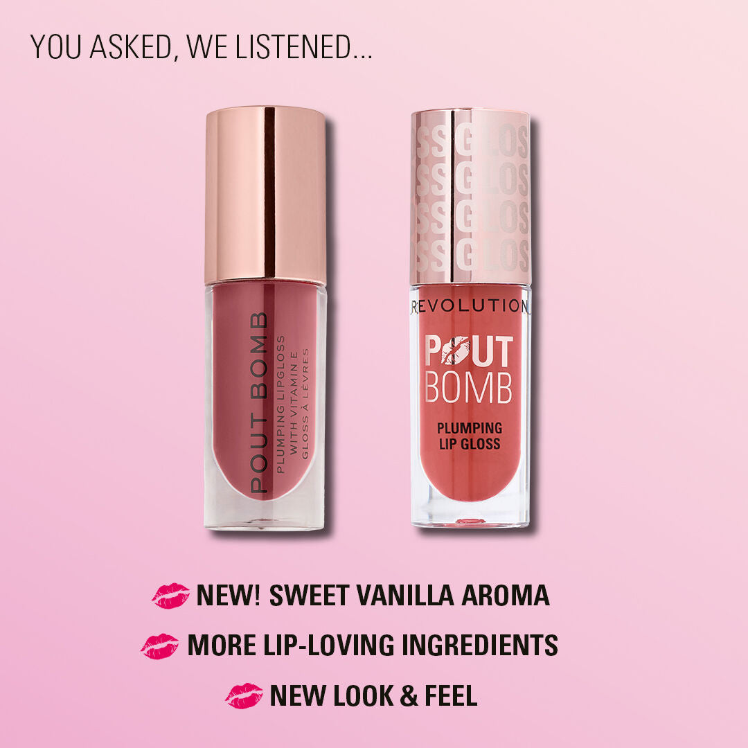 Revolution - Pout Bomb Plumping Gloss Rosewood Rose Pink
