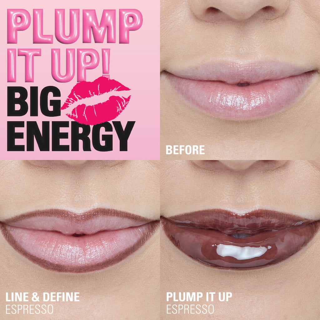 Revolution - Pout Bomb Plumping Lip Liner Espresso Cool Brown