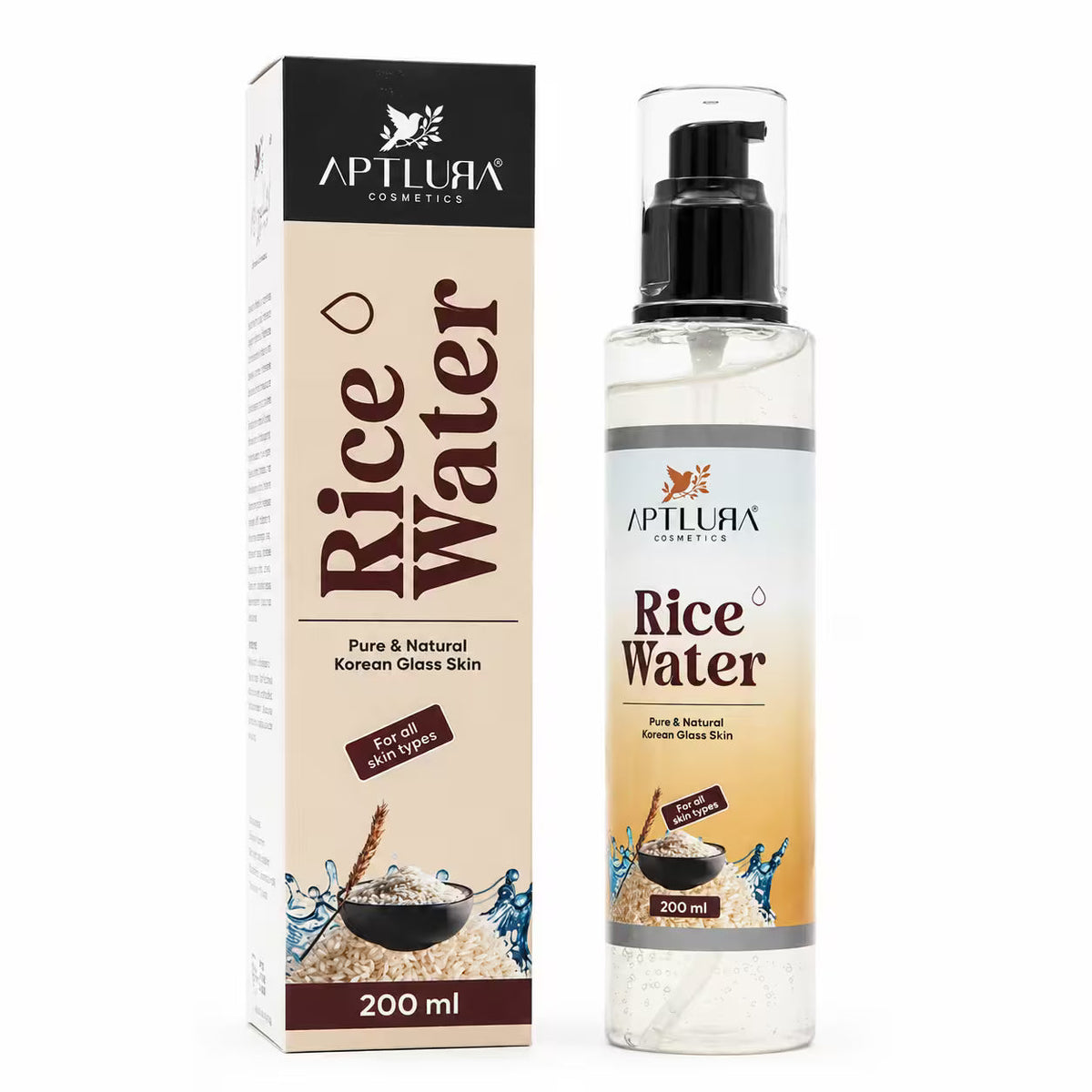 Aptlura Rice Water Hydrating Toner – Korean Glass Skin 200ml