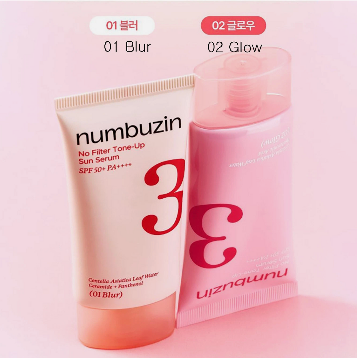 Numbuzin - No.3 No Filter Tone-Up Sun Serum - 2 Types