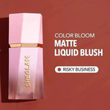 Sheglam - Color Bloom Matte Liquid Blush - Risky Business